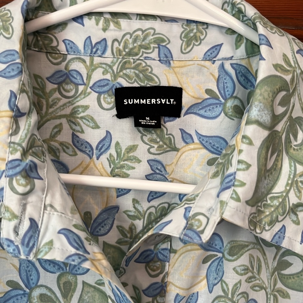 Summersalt The Poolside Poplin Button-Down Shirt size M - Picture 5 of 10